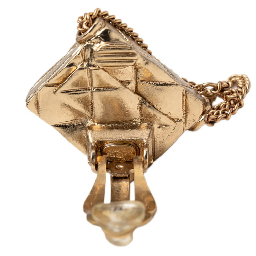 CHANEL Gold Logo Earrings - Picture 3 of 3